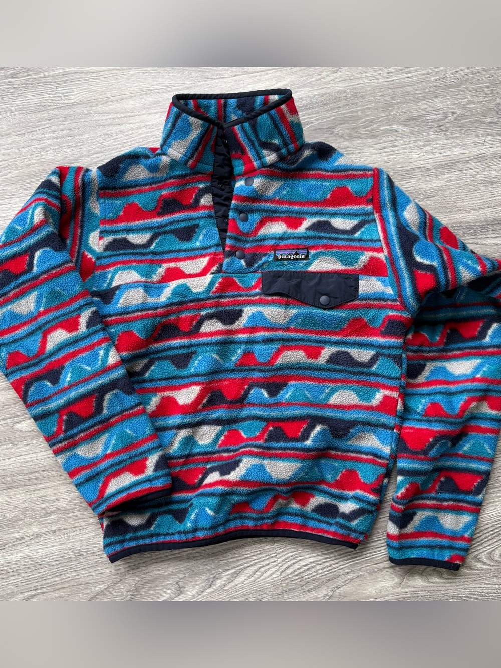 Patagonia Synchilla Snap-T Fleece Pullover Geo Print XXS